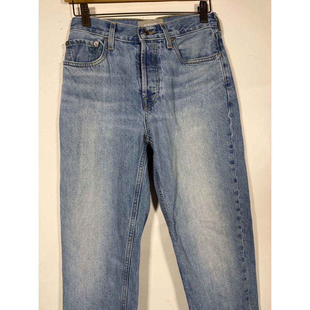 Everlane The 90s Cheeky Jean Light Blue Organic Cotton High Rise Straight 25